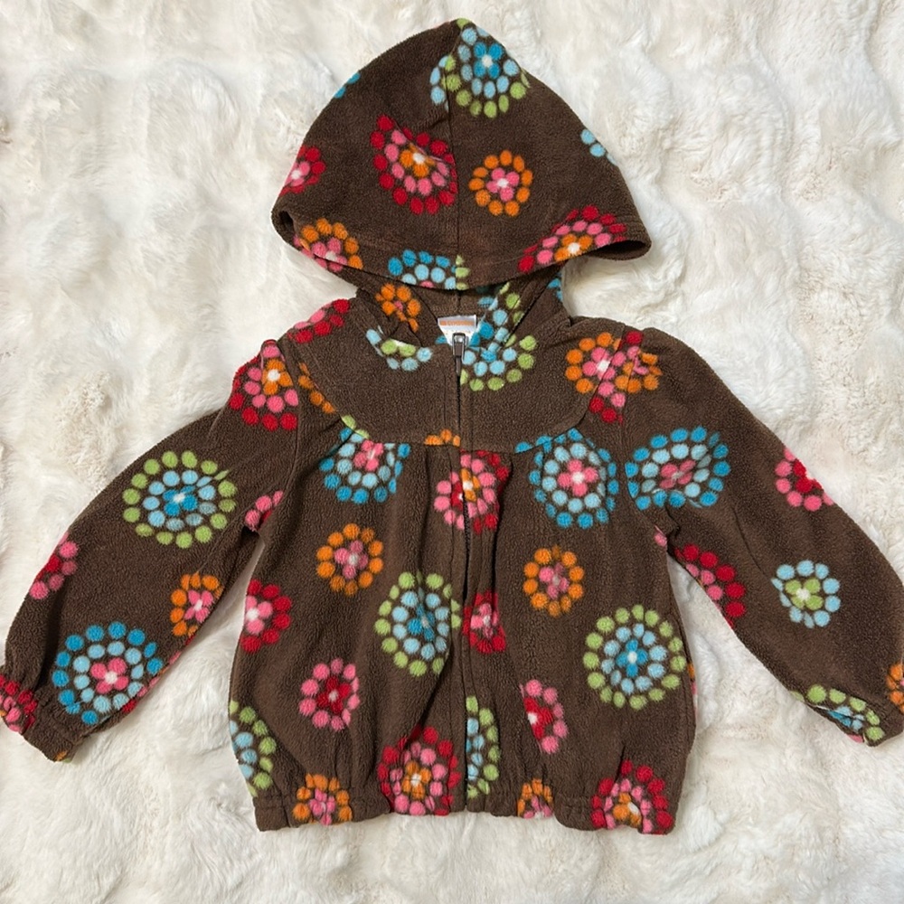 Gymboree Fleece Zip Up Hoodie with Pockets 12-24M